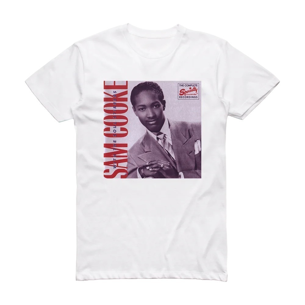 Sam Cooke Sam Cooke With The Soul Stirrers Album Cover T-Shirt White